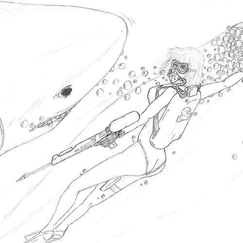 Shark attack - Dibujos