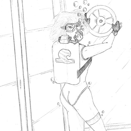 Alone in the deep - Dibujos