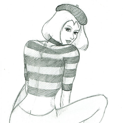 French girl - Dibujos